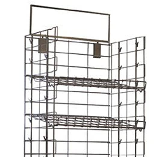 Potato Chip Rack w/ 5 Shelves and 48 Clips: Black