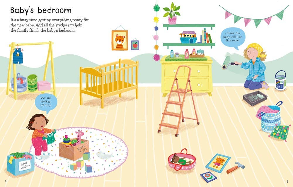 First Sticker Book the New Baby