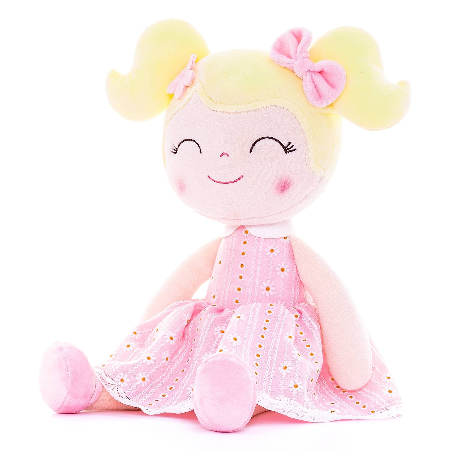 16" Keepsake Plush Doll - Pink Dress Blonde Hair