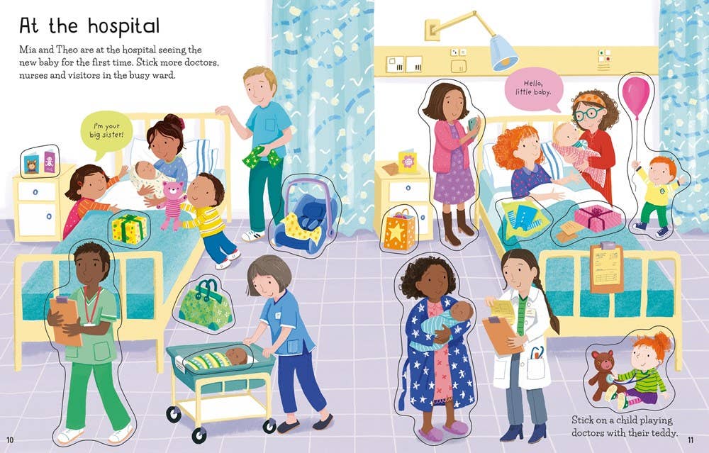 First Sticker Book the New Baby