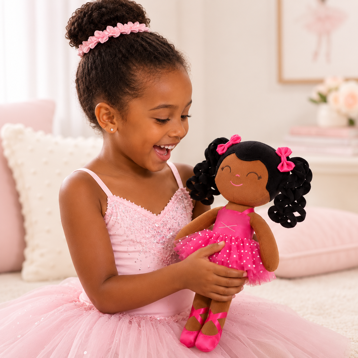 13" African American Ballerina Keepsake Doll