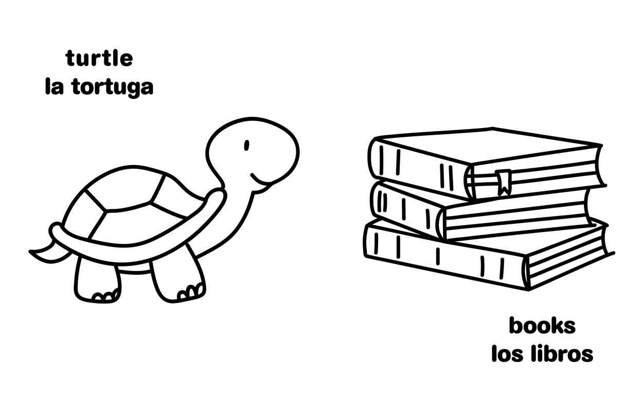 My First Big Book of Bilingual Coloring: Spanish