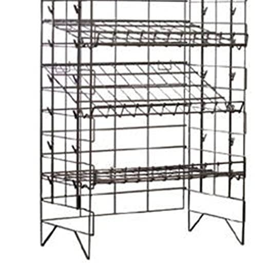 Potato Chip Rack w/ 5 Shelves and 48 Clips: Black