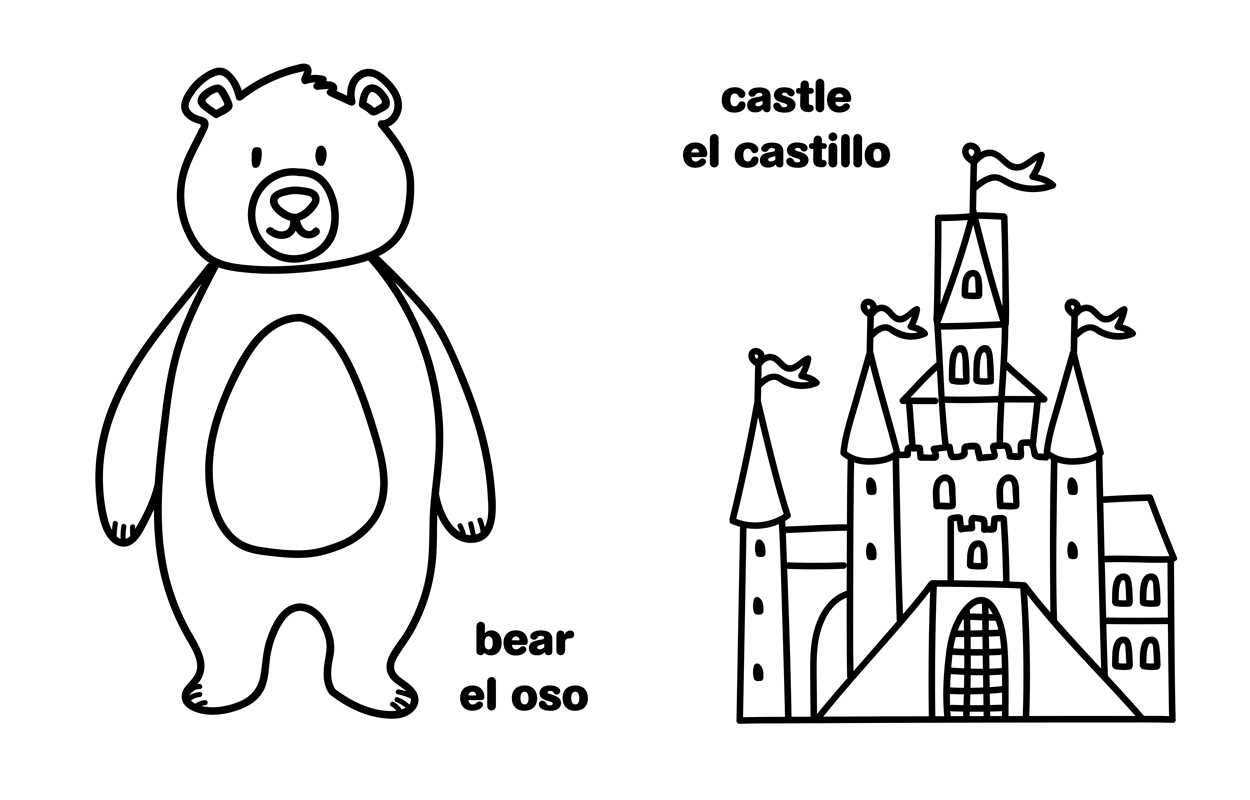My First Big Book of Bilingual Coloring: Spanish