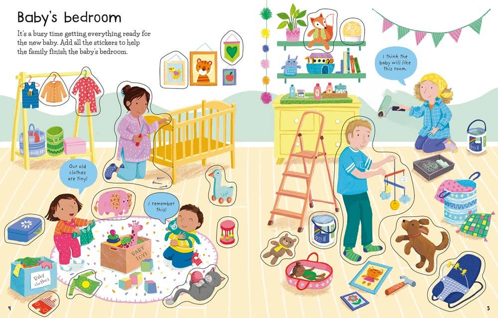 First Sticker Book the New Baby