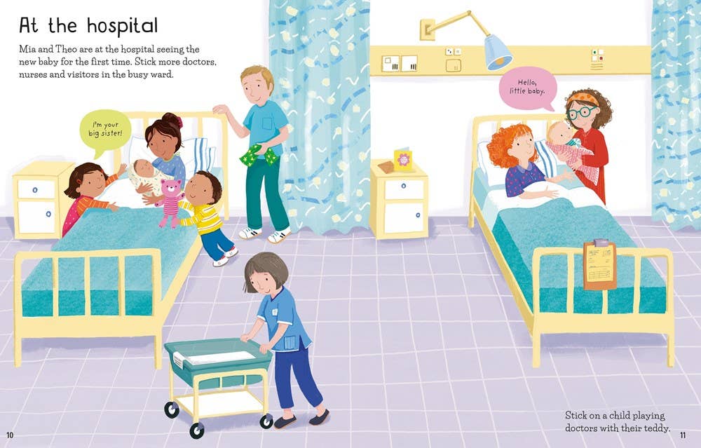 First Sticker Book the New Baby