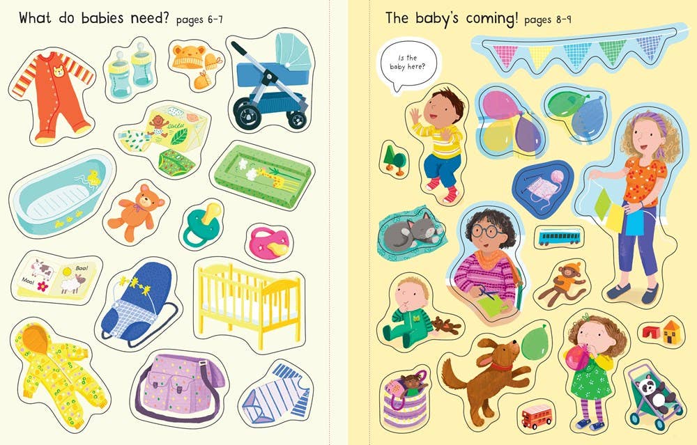First Sticker Book the New Baby